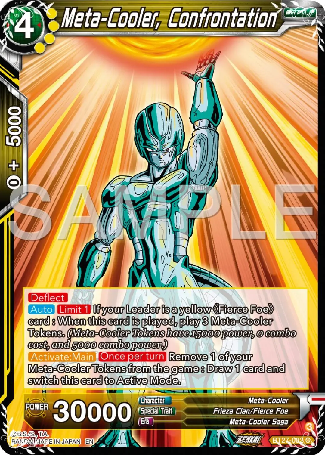 Meta-Cooler, Confrontation (Bt27-082) [History Of Z] 1
