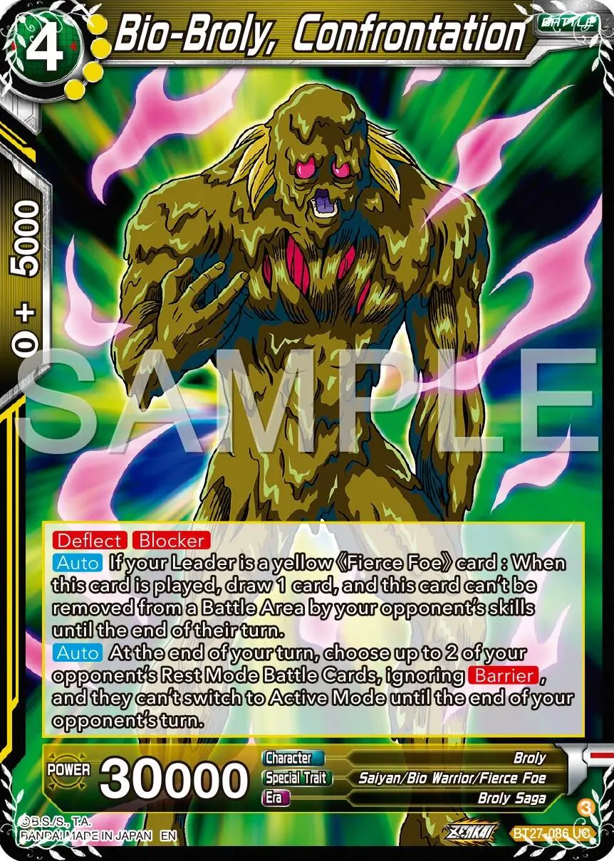 Bio-Broly, Confrontation (Bt27-086) [History Of Z] 1
