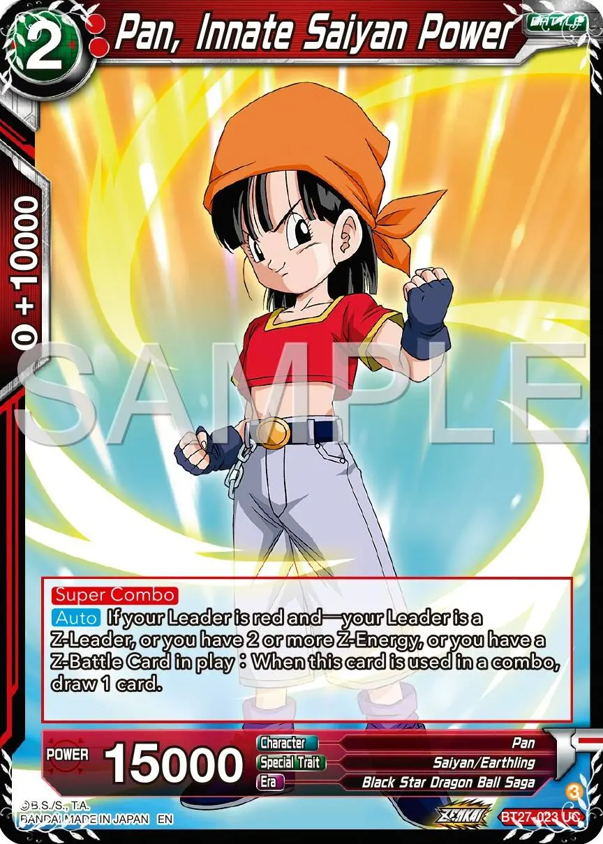 Pan, Innate Saiyan Power (Bt27-023) [History Of Z] 1