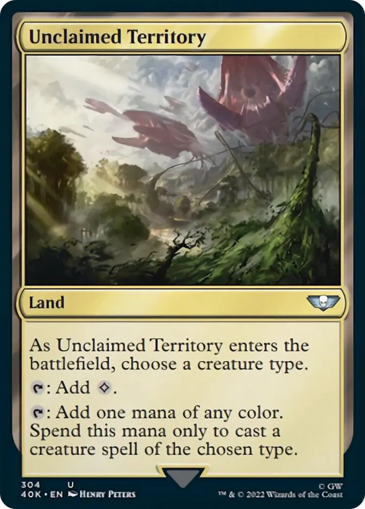 Unclaimed Territory (Surge Foil) [Warhammer 40,000] 1