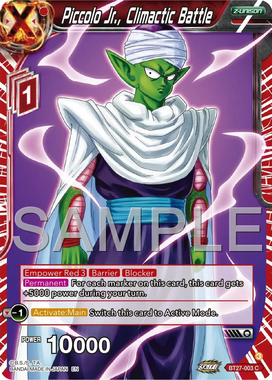 Piccolo Jr., Climactic Battle (Bt27-003) [History Of Z] 1