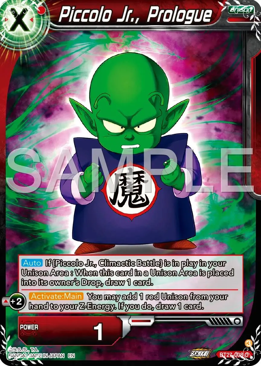 Piccolo Jr., Prologue (Bt27-008) [History Of Z] 1