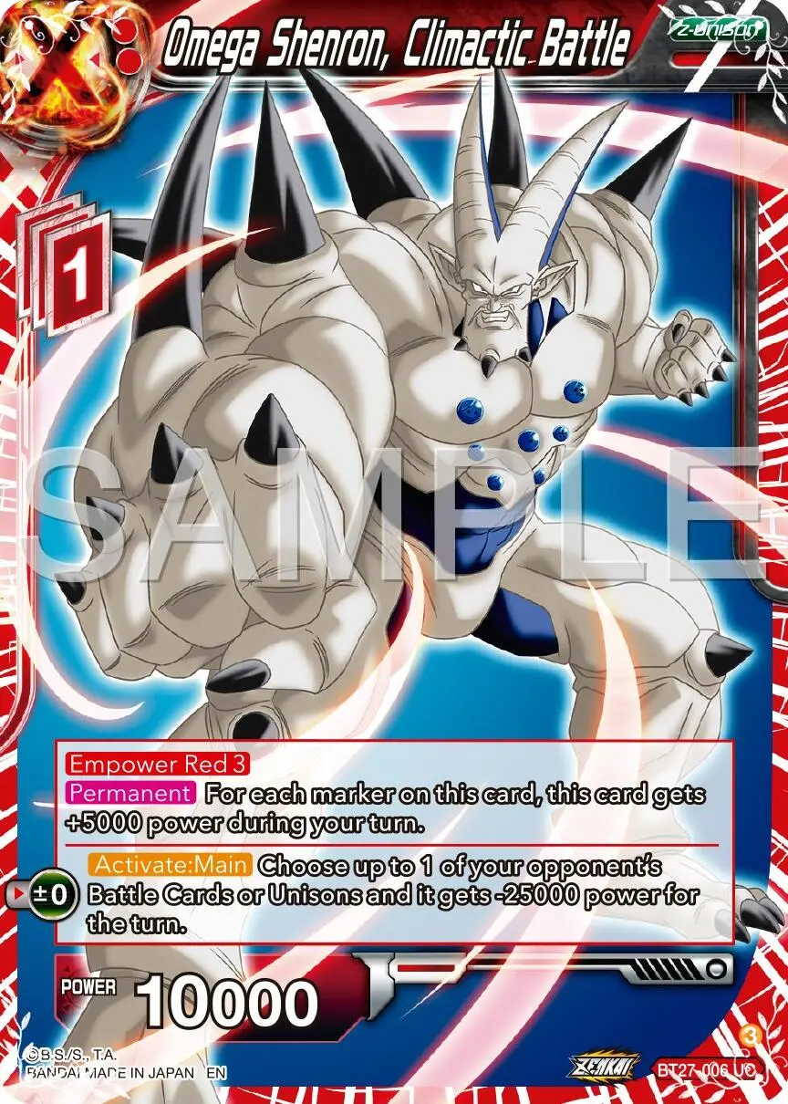 Omega Shenron, Climactic Battle (Bt27-006) [History Of Z] 1
