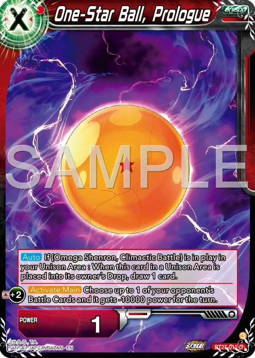 One-Star Ball, Prologue (Bt27-011) [History Of Z] 1