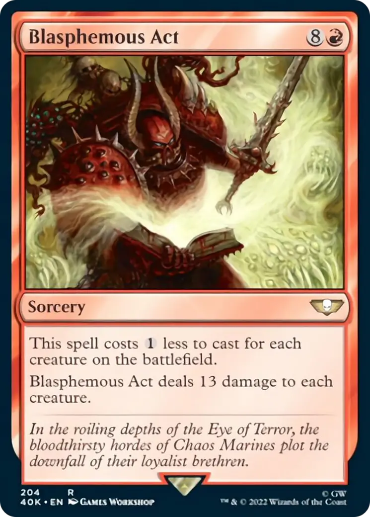 Blasphemous Act (Surge Foil) [Warhammer 40,000] 1