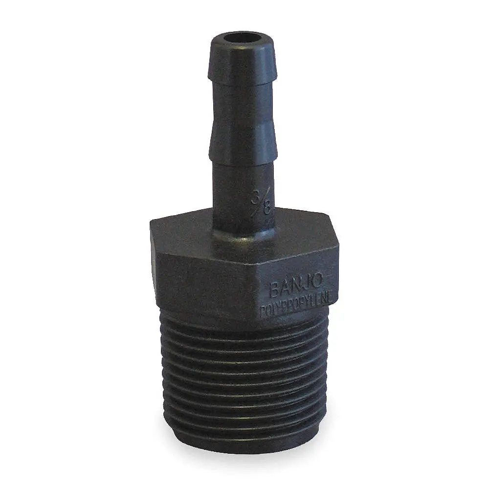 Polyethylene Tubing Adapters, Male Npt X Barb (Various Sizes) 1