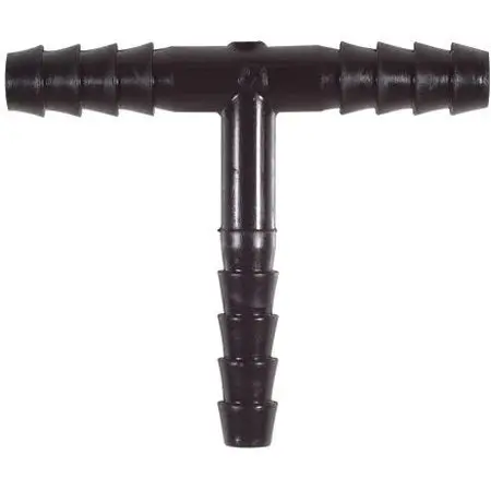 Polyethylene Tubing Adapters, Tee ("T"), Barb X Barb X Barb (Various Sizes) 1