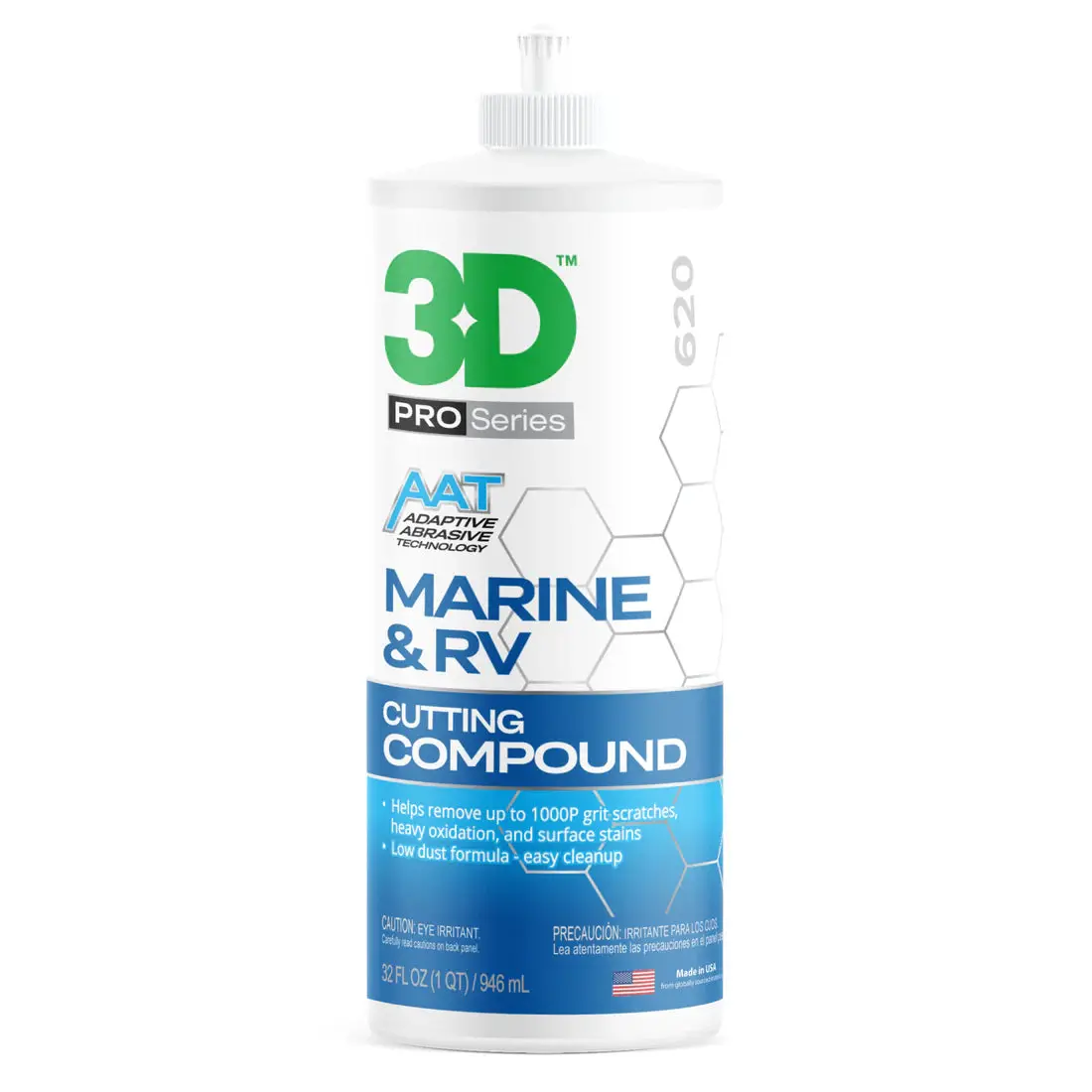 3D Marine & Rv Cutting Compound 946Ml Heavy Duty Gel Coat 1