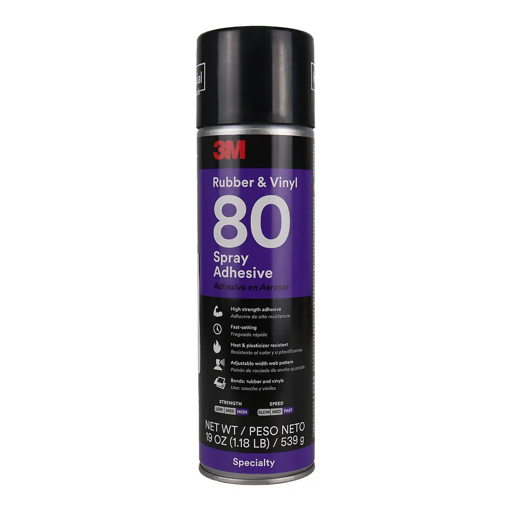 3M 80 Rubber And Vinyl Spray Adhesive 540Gm High Strength Bonding 1