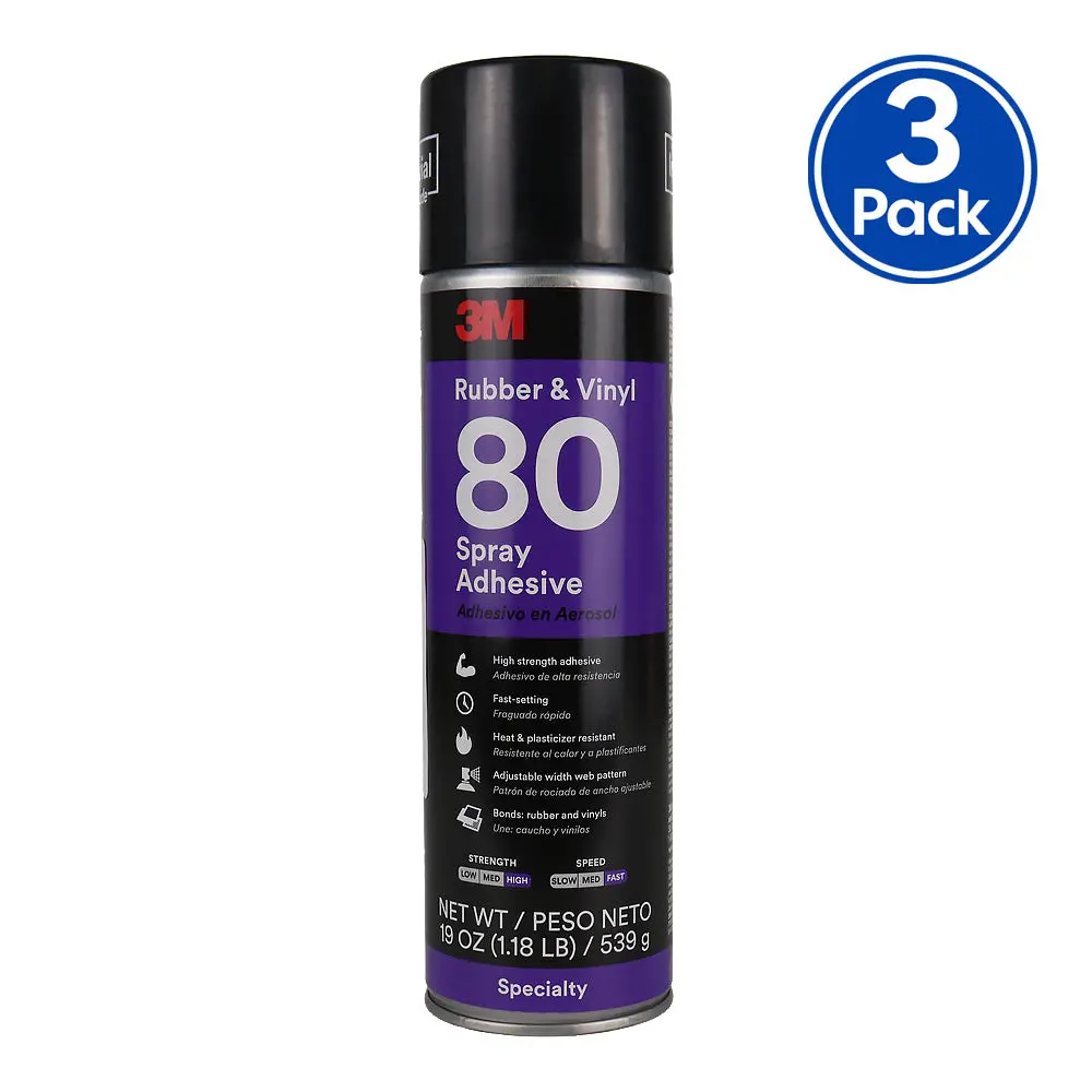 3M 80 Rubber And Vinyl Spray Adhesive 540Gm High Strength Bonding X3 1