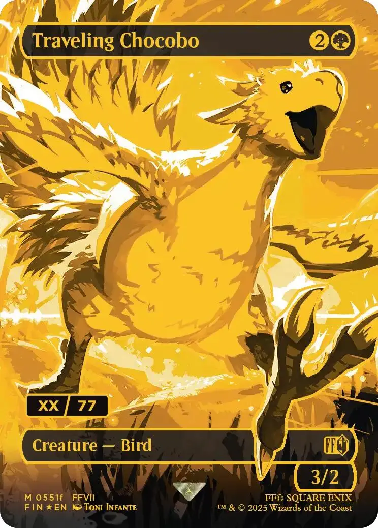 Traveling Chocobo (Borderless) (Serial Numbered) [Final Fantasy] 1