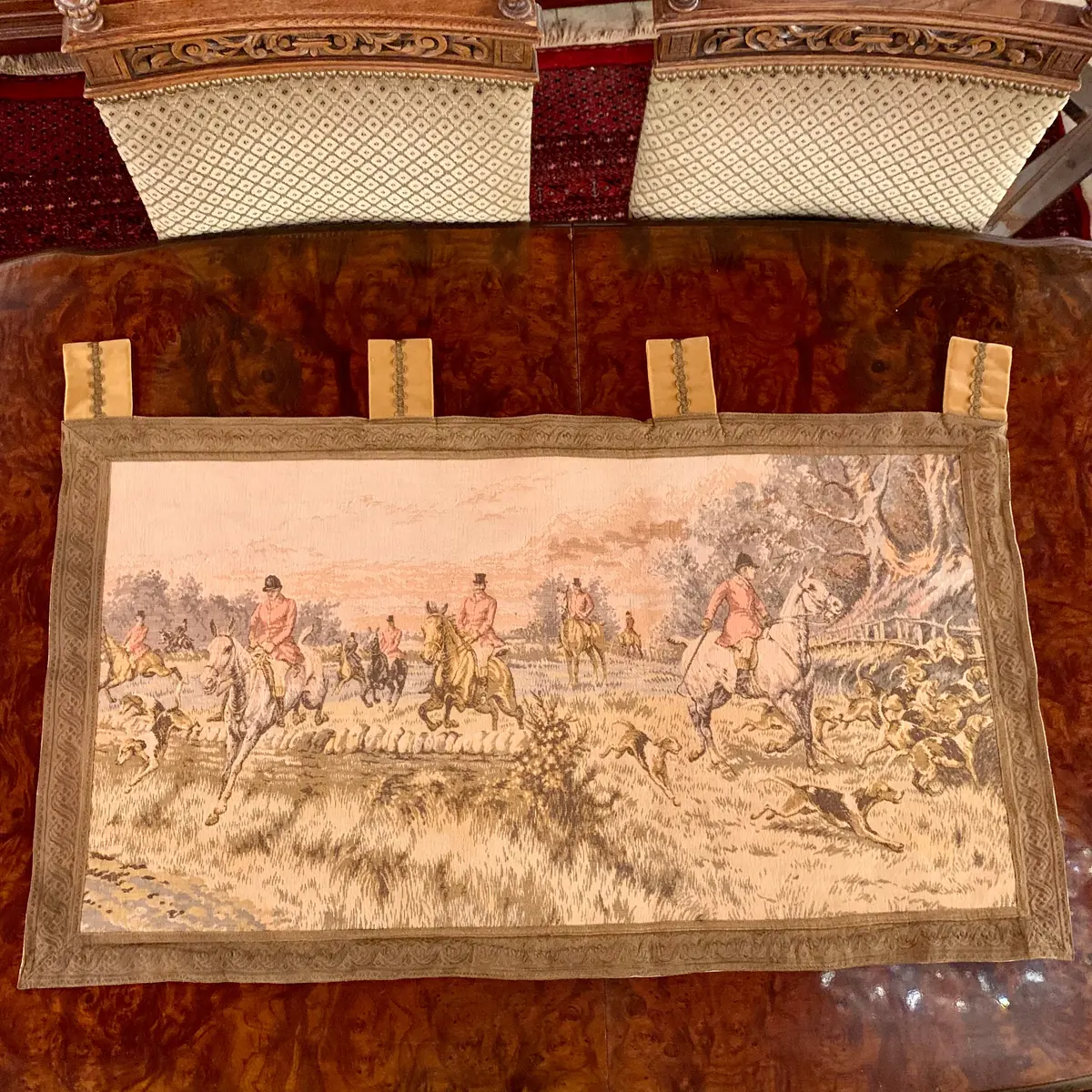 Antique English Hunting Scene Tapestry - Sold 1