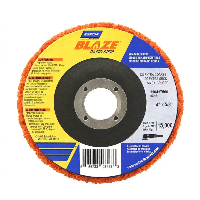 Norton 100X16mm Depressed Centre Disc Blaze Rapid Strip Ceramic 1