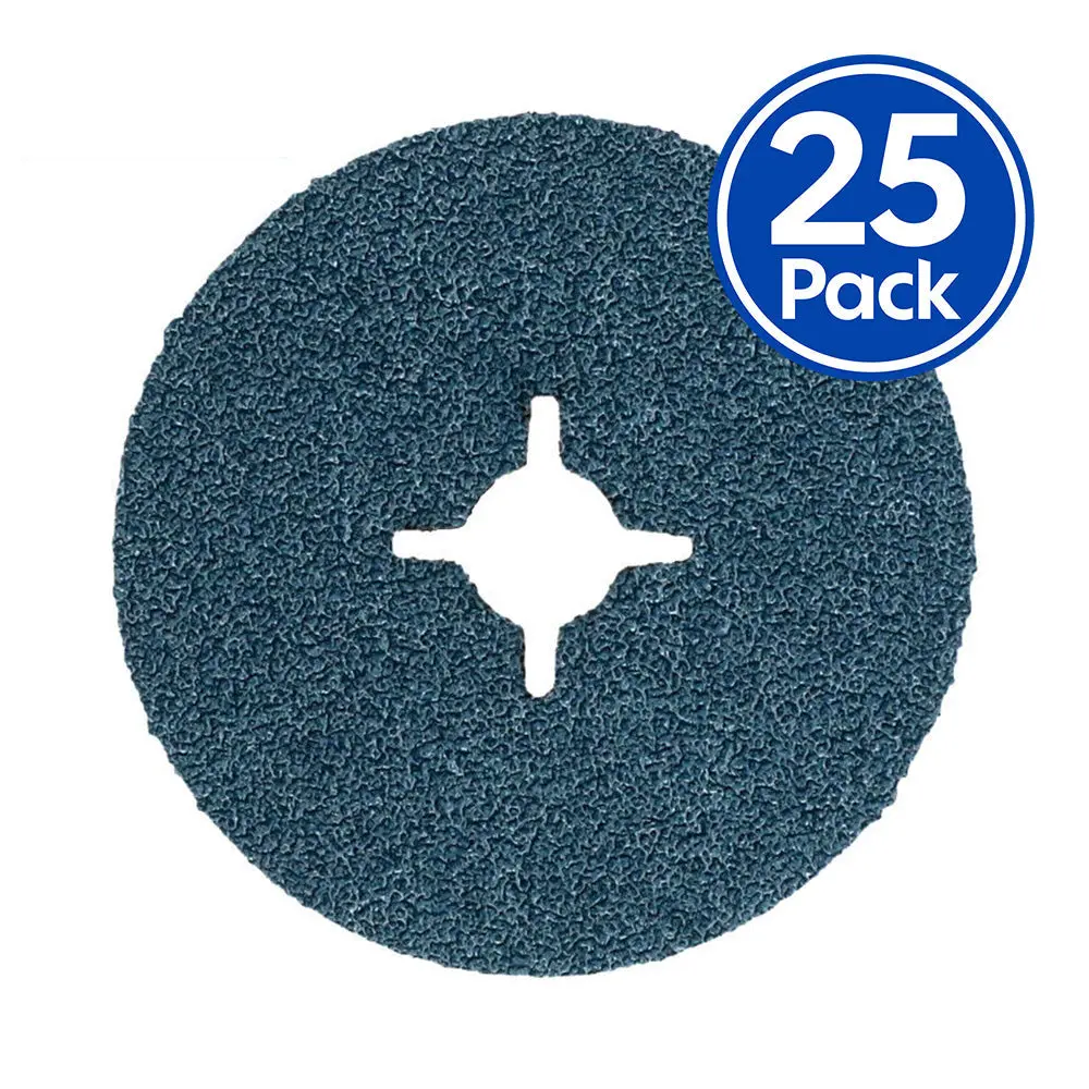 Norton Norzon F827 Zirconia Fibre Discs 178Mm X 22Mm 60 Grit X 25 Pack Z60 1