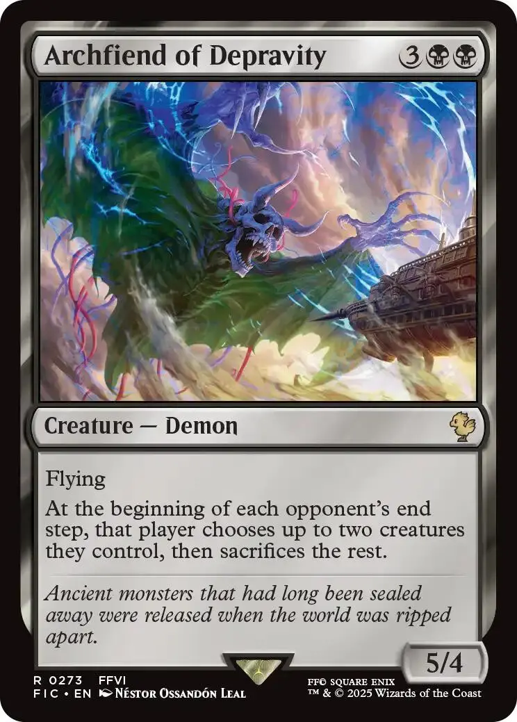 Archfiend Of Depravity (Surge Foil) [Final Fantasy Commander] 1
