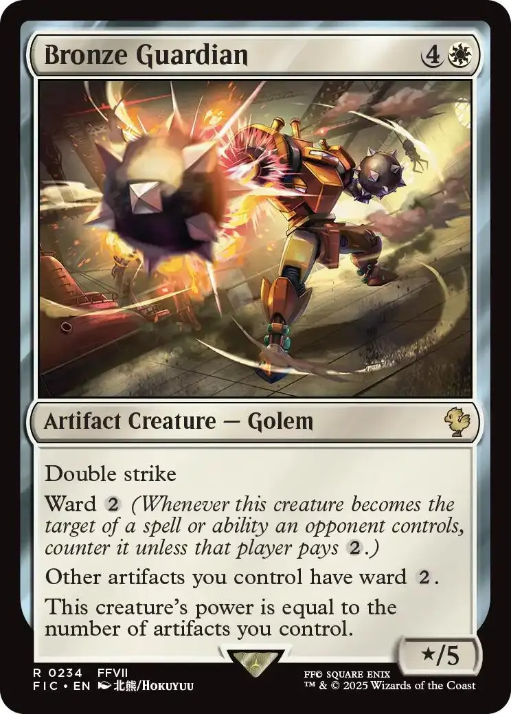 Bronze Guardian (Surge Foil) [Final Fantasy Commander] 1