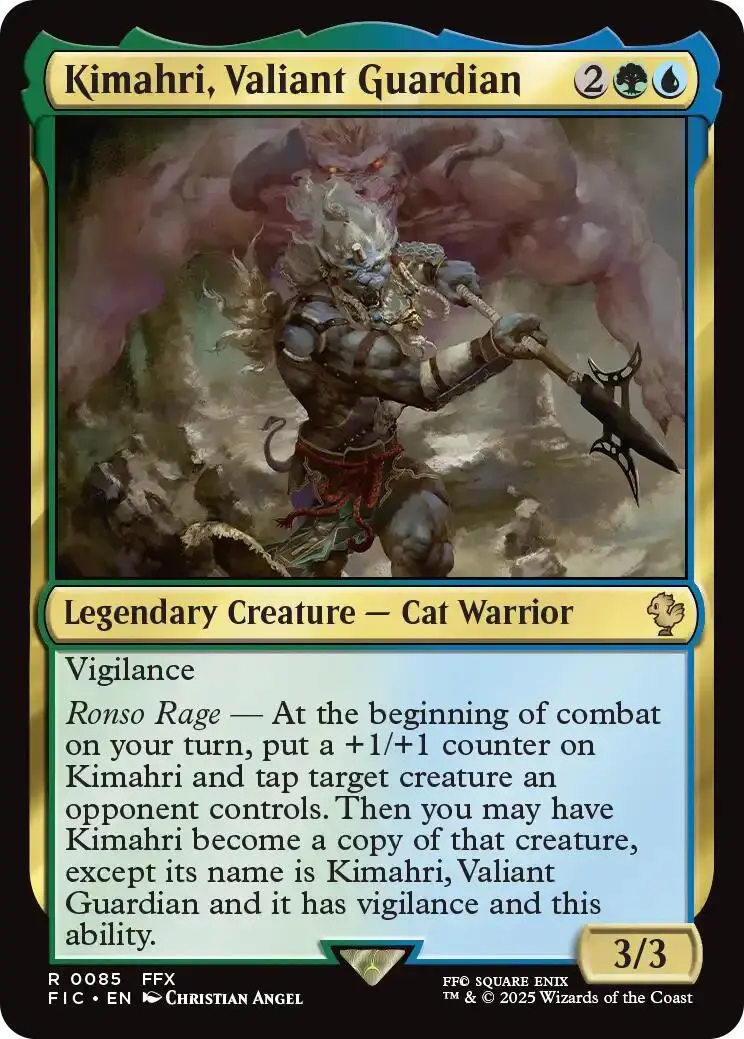 Kimahri, Valiant Guardian (Surge Foil) [Final Fantasy Commander] 1