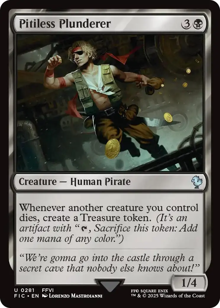 Pitiless Plunderer (Surge Foil) [Final Fantasy Commander] 1