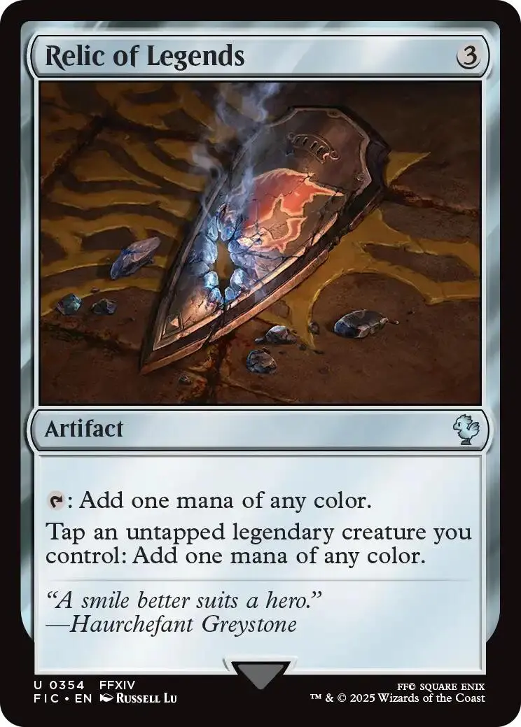 Relic Of Legends (Surge Foil) [Final Fantasy Commander] 1