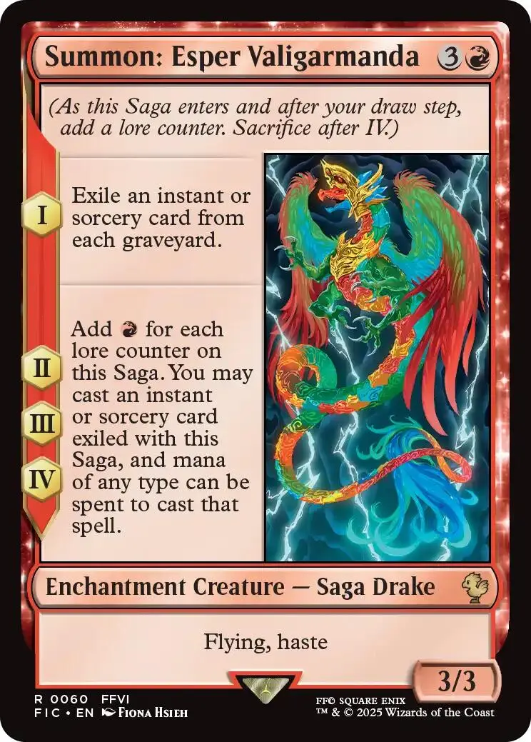 Summon: Esper Valigarmanda (Surge Foil) [Final Fantasy Commander] 1