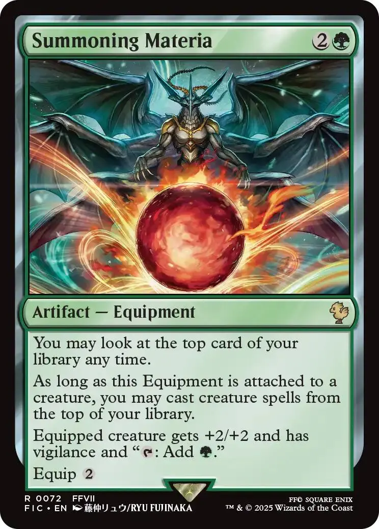 Summoning Materia (Surge Foil) [Final Fantasy Commander] 1