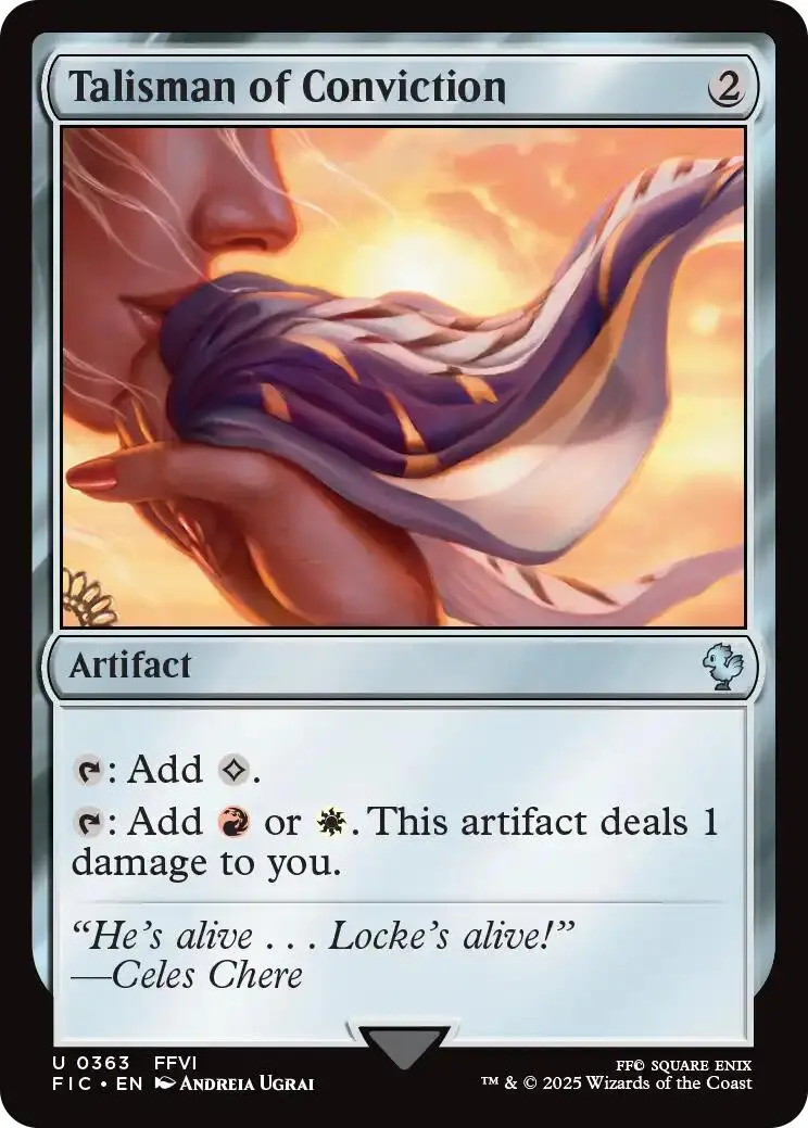 Talisman Of Conviction (Surge Foil) [Final Fantasy Commander] 1