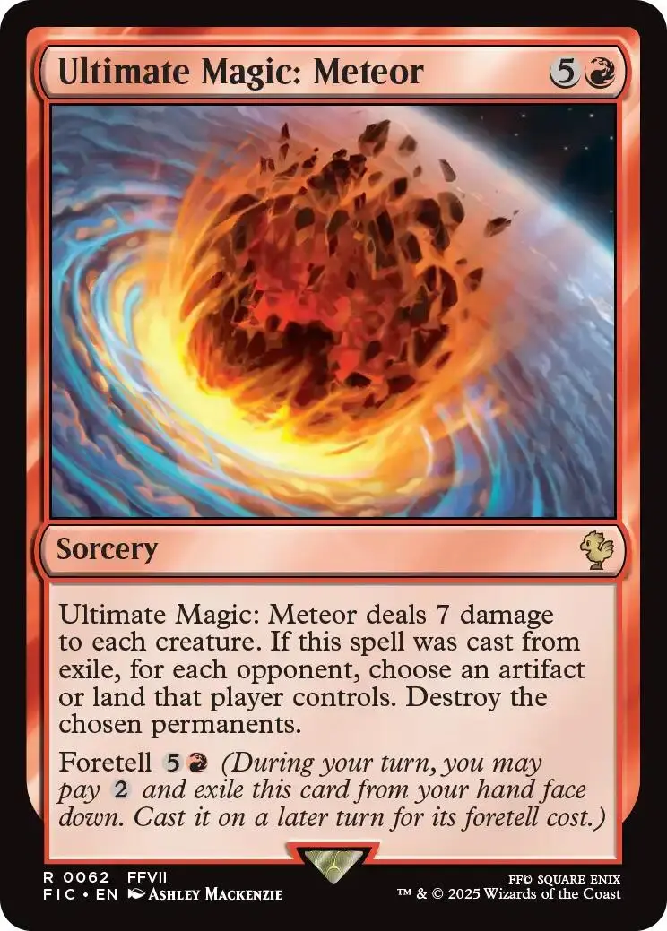 Ultimate Magic: Meteor (Surge Foil) [Final Fantasy Commander] 1