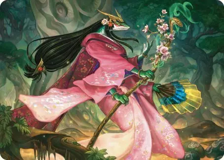 Sakiko, Mother Of Summer Art Card [Commander Masters Art Series] 1