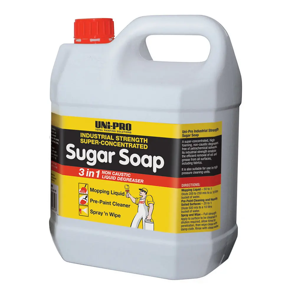 Uni-Pro Sugar Soap 4L 3-In-1 Super Concentrate High Foaming Non-Caustic 1