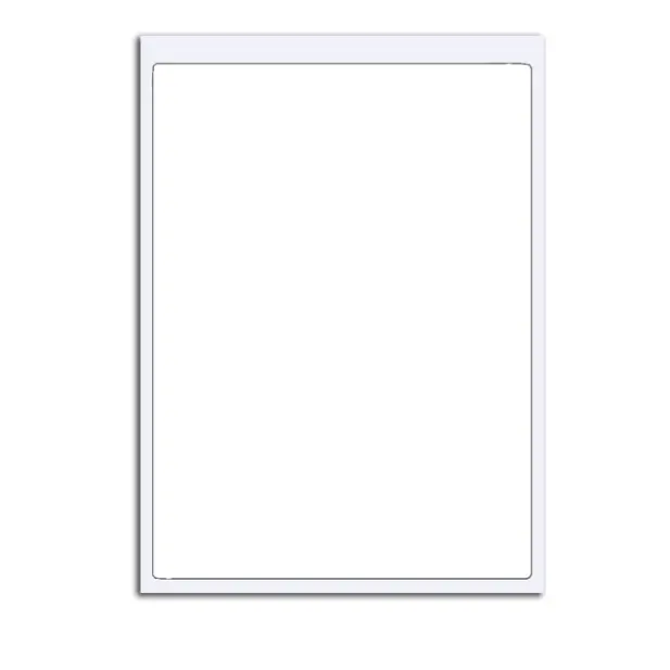 Durarite - #6501 Vinyl Labels, Waterproof, 8.5" X 11", Pkg Of 100 Labels 1