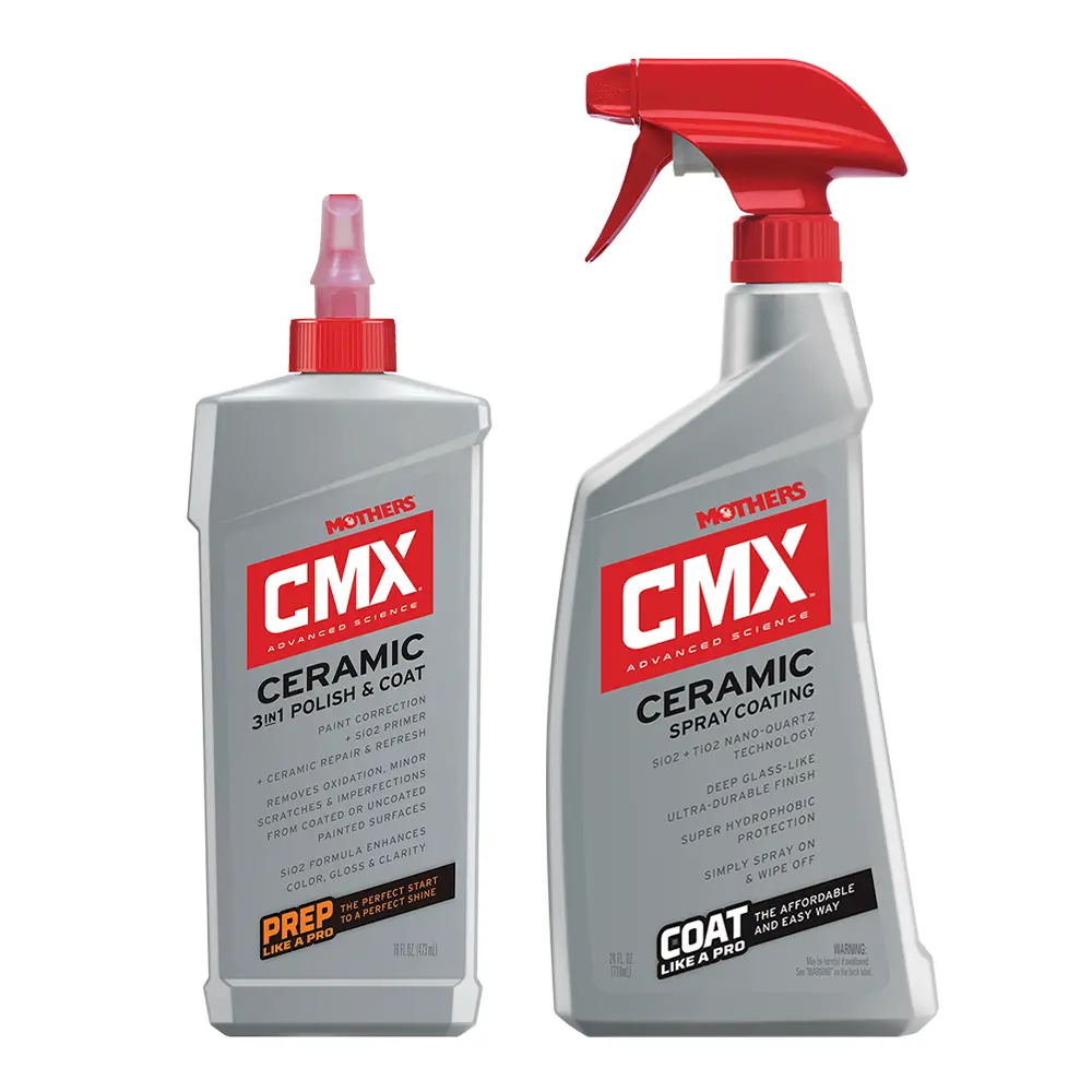 Mothers Cmx Ceramic Clear Coat Nano Spray Coating & 3-In-1 Polish & Coat Kit 1