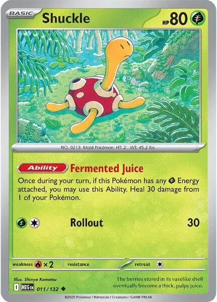 Shuckle (011/132) [Mega Evolution: Base Set] 1