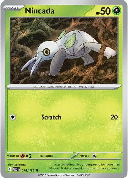 Nincada (016/132) [Mega Evolution: Base Set] 1