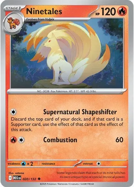 Ninetales (020/132) [Mega Evolution: Base Set] 1