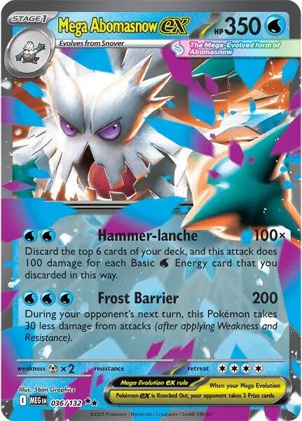 Mega Abomasnow Ex (036/132) [Mega Evolution: Base Set] 1