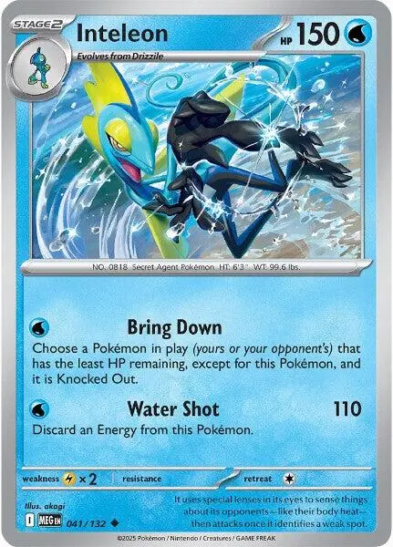 Inteleon (041/132) [Mega Evolution: Base Set] 1