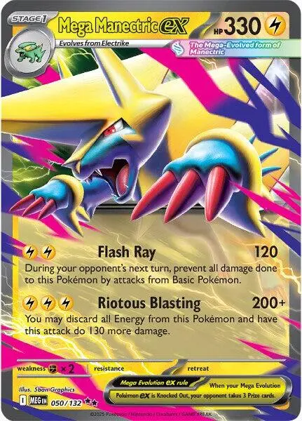 Mega Manectric Ex (050/132) [Mega Evolution: Base Set] 1