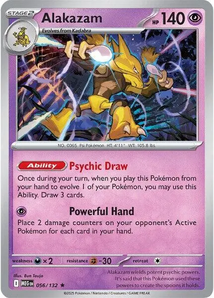 Alakazam (056/132) [Mega Evolution: Base Set] 1