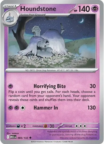 Houndstone (066/132) [Mega Evolution: Base Set] 1