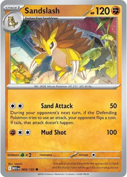 Sandslash (069/132) [Mega Evolution: Base Set] 1