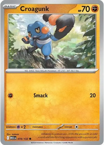 Croagunk (078/132) [Mega Evolution: Base Set] 1