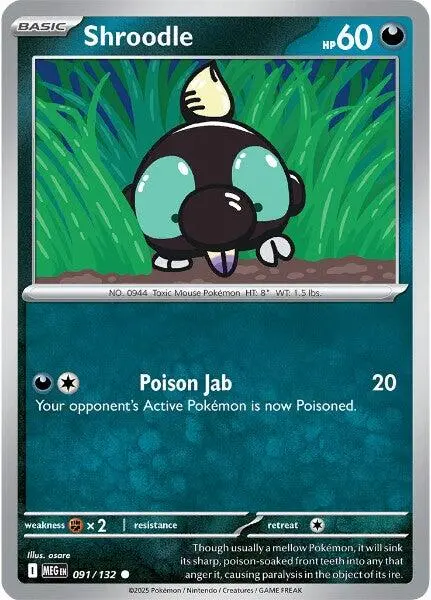 Shroodle (091/132) [Mega Evolution: Base Set] 1