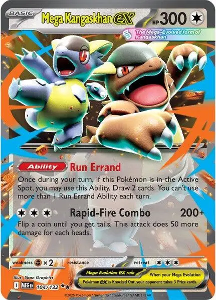 Mega Kangaskhan Ex (104/132) [Mega Evolution: Base Set] 1