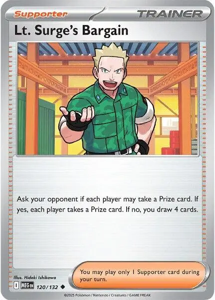 Lt. Surge's Bargain (120/132) [Mega Evolution: Base Set] 1