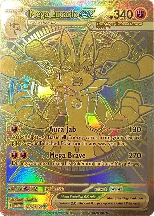 Mega Lucario Ex (188/132) [Mega Evolutions: Base Set] 1