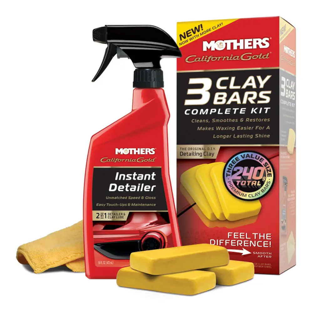 Mothers California Gold Clay Bar Kit 07240 Paint Contaminant Remover 1