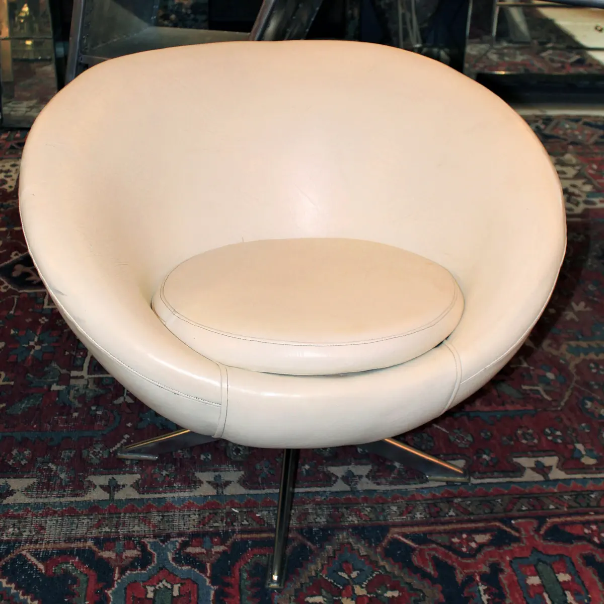 Set Of Three Vintage Swivel Tub Chairs  - Sold 2