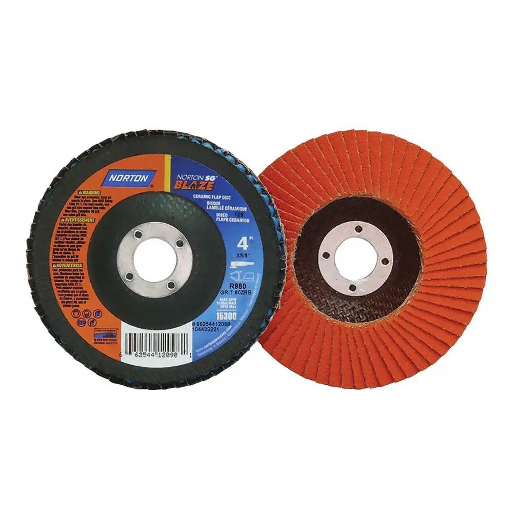 Norton R980 Flap Disc 125Mm X 22Mm P40 Grit Fast Stock Removal 1