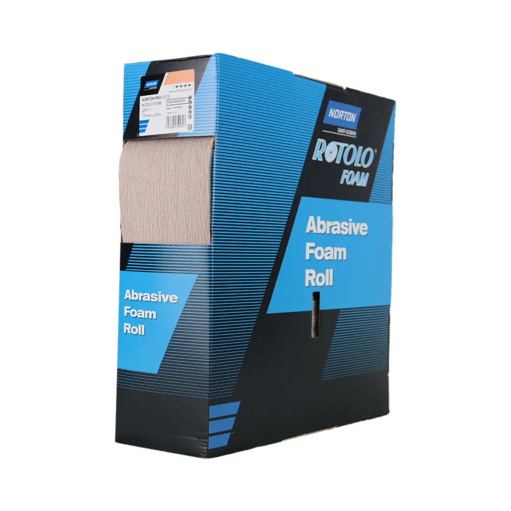 Norton Rotolo A275 Foam Roll Sanding Abrasive Paper 115Mm X 25M P400 1