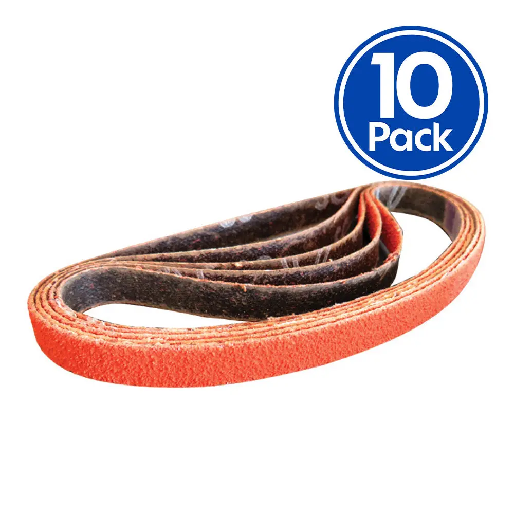 Norton Blaze R980 Sanding Cloth Belt 10Mm X 330Mm 80 Grit X 10 Belts 1